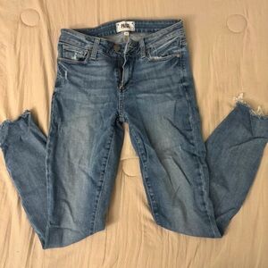 PAIGE Light Blue Ankle Jeans